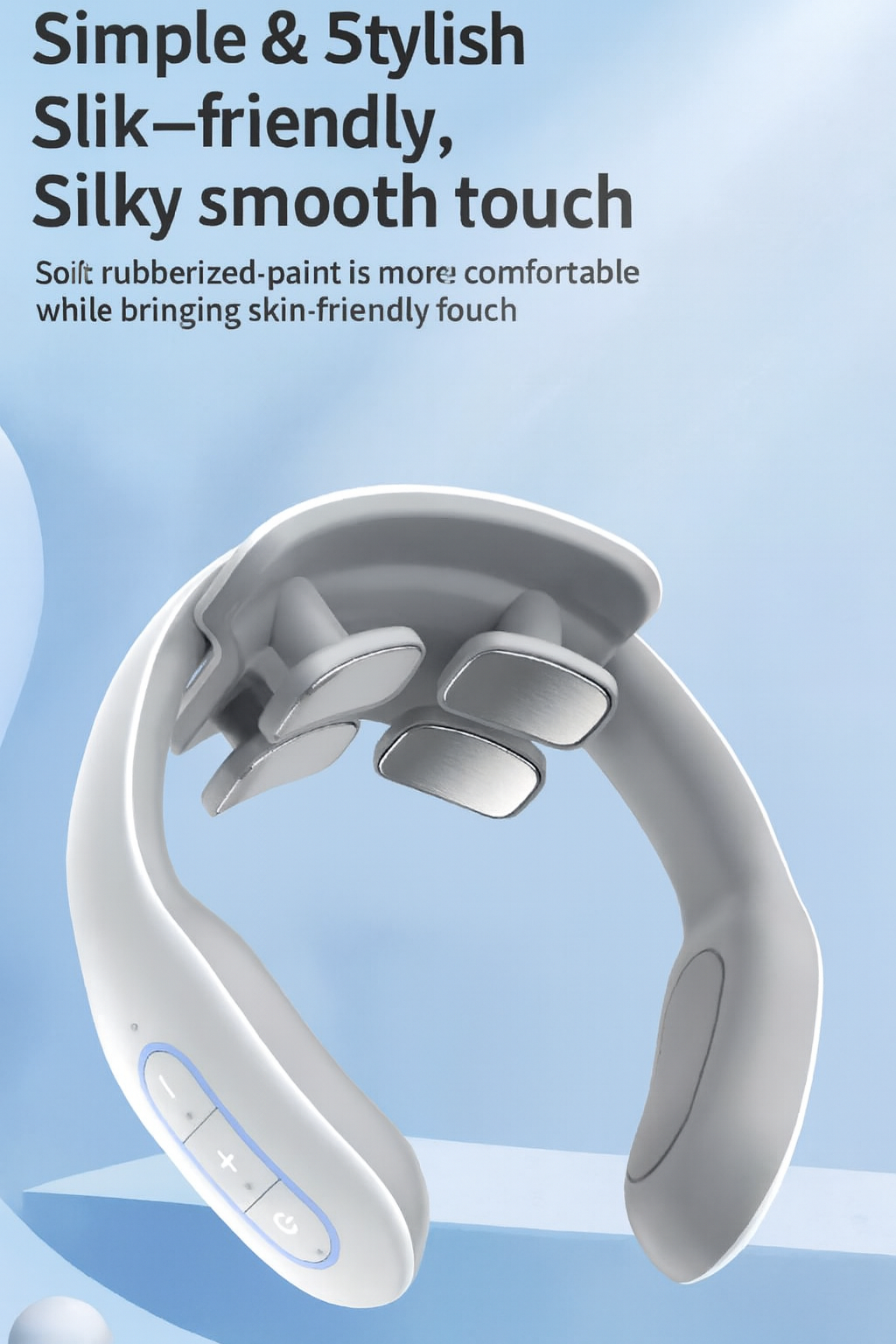 Smart Electric Neck Massager with Heat | Cervical Pain Relief Device (USB Rechargeable)