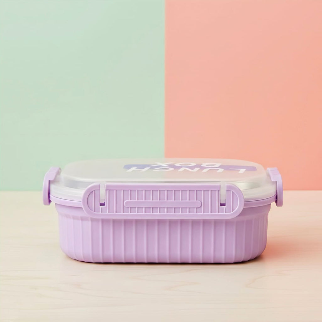 Premium Pastel Airtight Lunch Box – BPA-Free, 3-Compartment Design