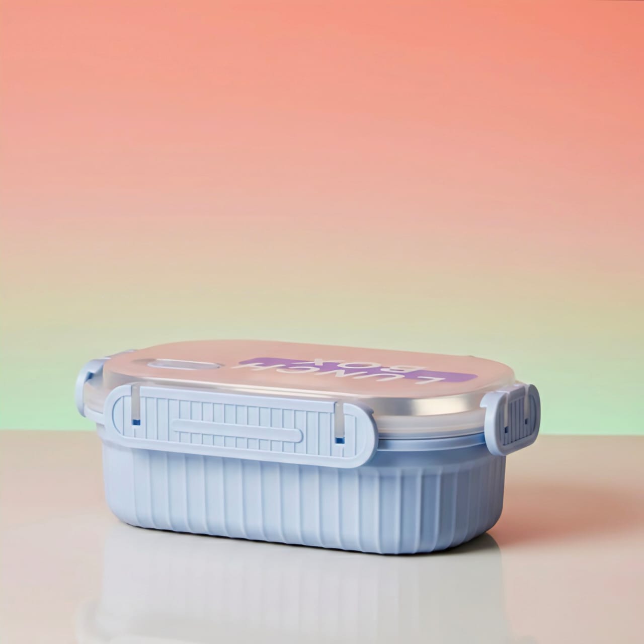 Premium Pastel Airtight Lunch Box – BPA-Free, 3-Compartment Design