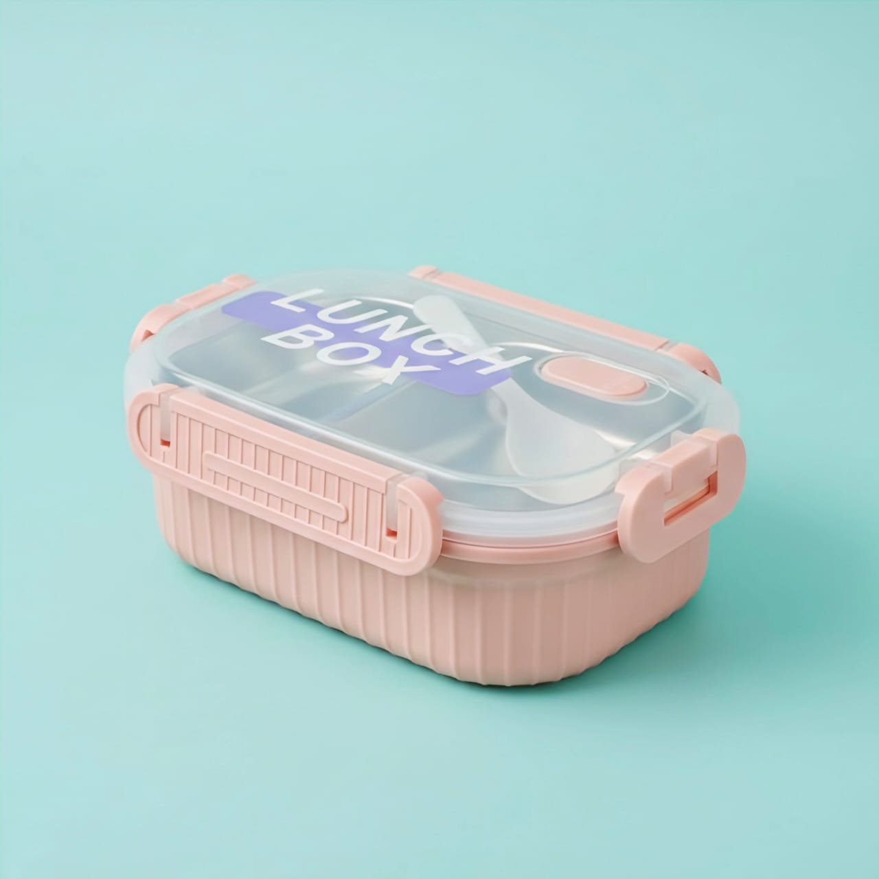 Premium Pastel Airtight Lunch Box – BPA-Free, 3-Compartment Design