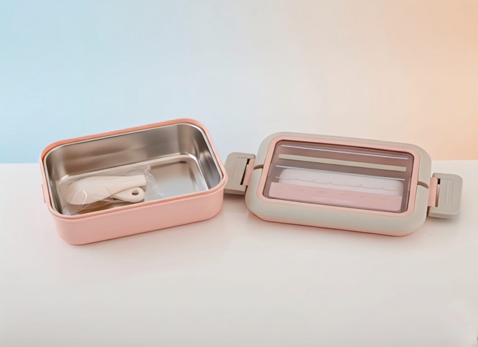 Premium Pastel Stainless Steel Lunch Box – Leakproof & BPA-Free