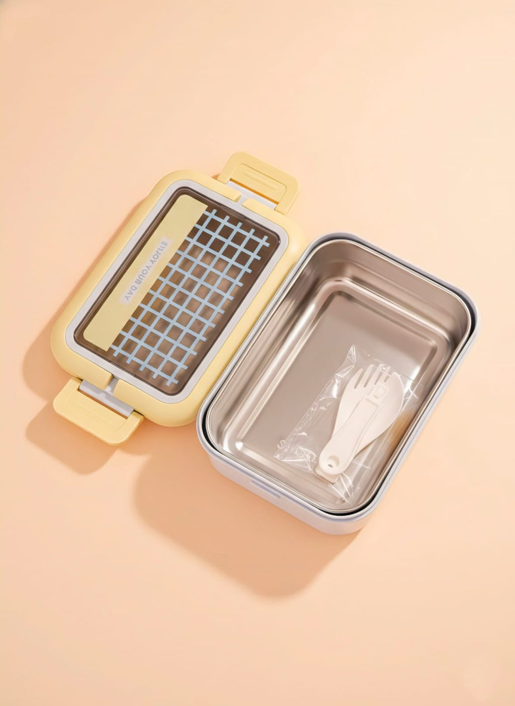 Premium Pastel Stainless Steel Lunch Box – Leakproof & BPA-Free