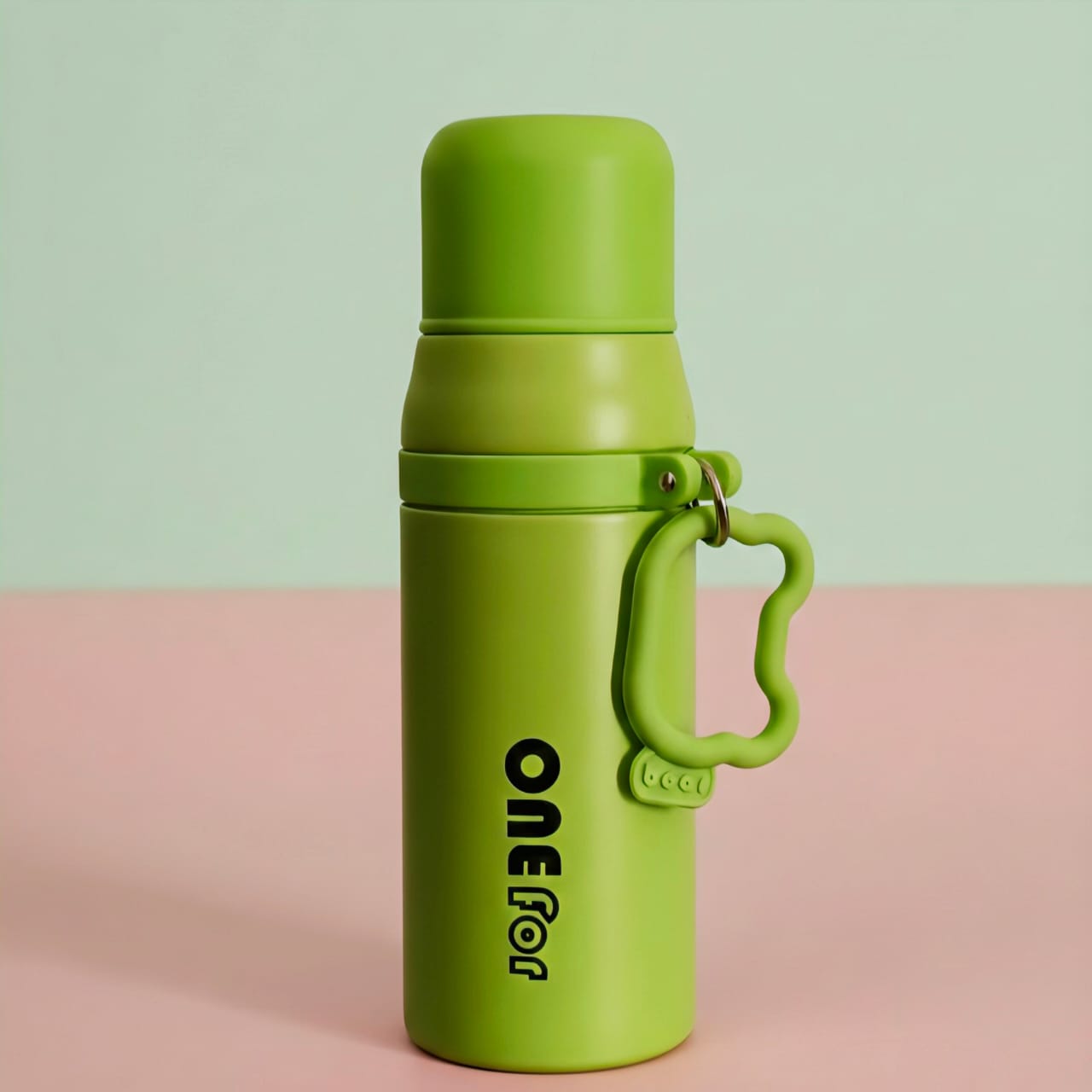 OneFor Cute Star-Handle Stainless Steel Thermos Bottle – 420ml