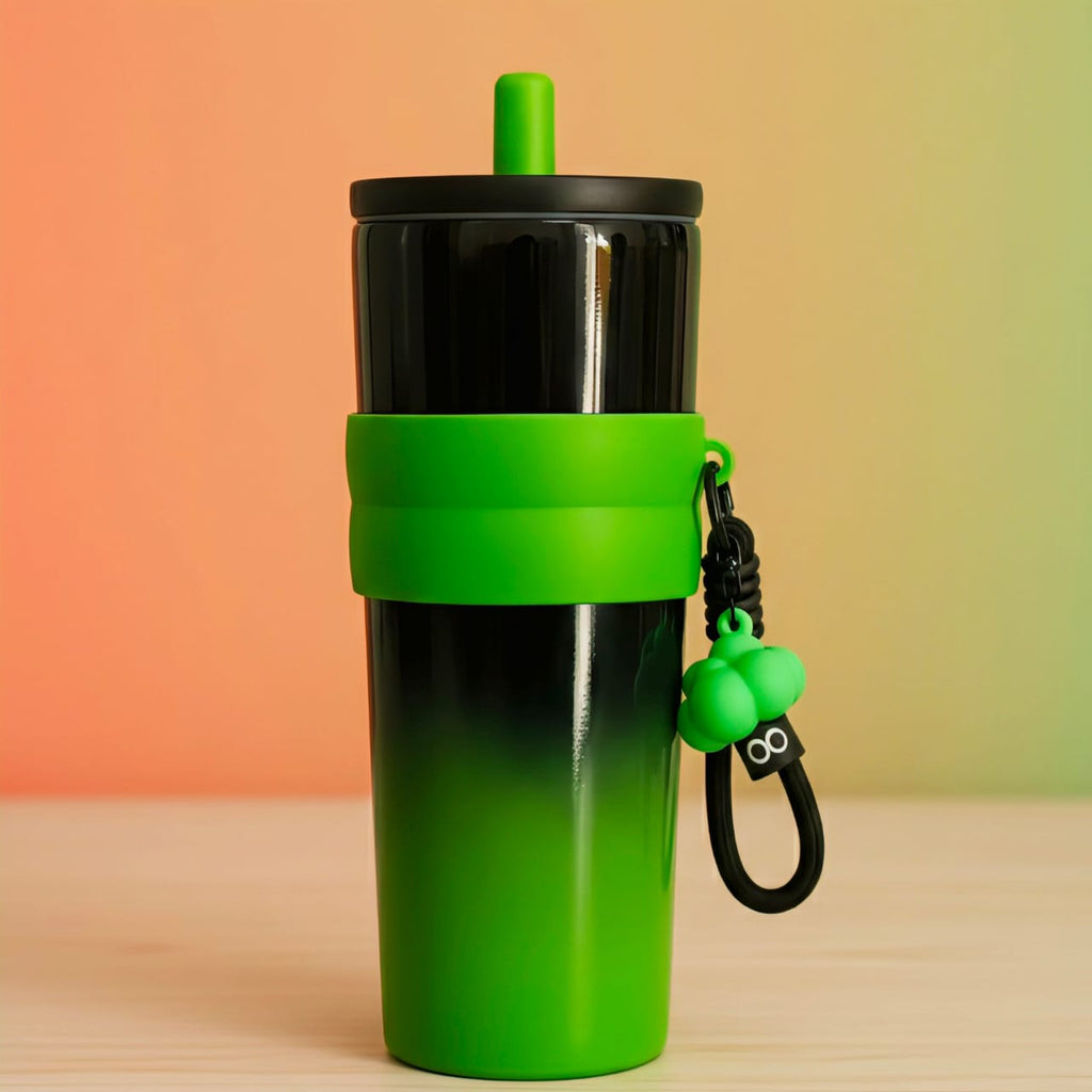 Premium Leak-Proof Silicone Grip Sipper Tumbler with Charm – 750ml